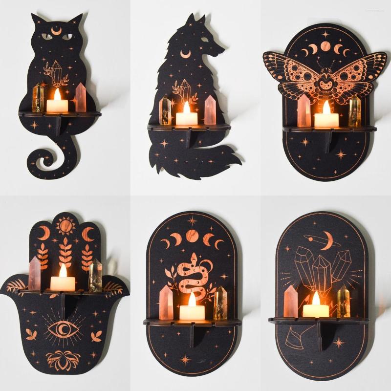 Candle Holders Cat Moth Moon Phase Carving Wood Wall Mounted Handicraft Crystal Shelf Rack Home Decoration Holder Jewelry Display Stand
Candle Holders Cat Moth Moon Phase Carving Wood Wall Mounted Handicraft Crystal Shelf Rack Home Decoration Holder Jewelry Display Stand