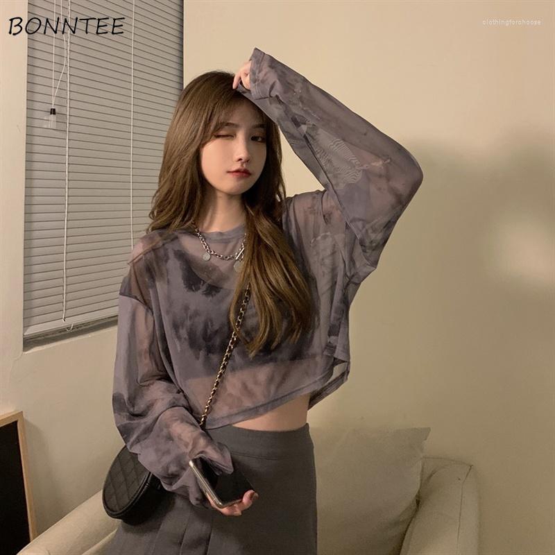 Women's T Shirts Long Sleeve T-shirts Women Sun-proof Clothing Summer Tie-dye Crop Top Design Sexy Mesh Aesthetic Stylish Loose Mujer, Gray
Women's T Shirts Long Sleeve T-shirts Women Sun-proof Clothing Summer Tie-dye Crop Top Design Sexy Mesh Aesthetic Stylish Loose Mujer, Gray