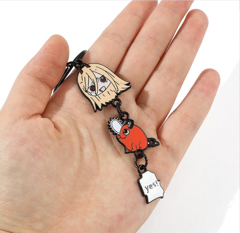 The new electric saw man Jewelry pendant pochita key chain animation around chainsaw man