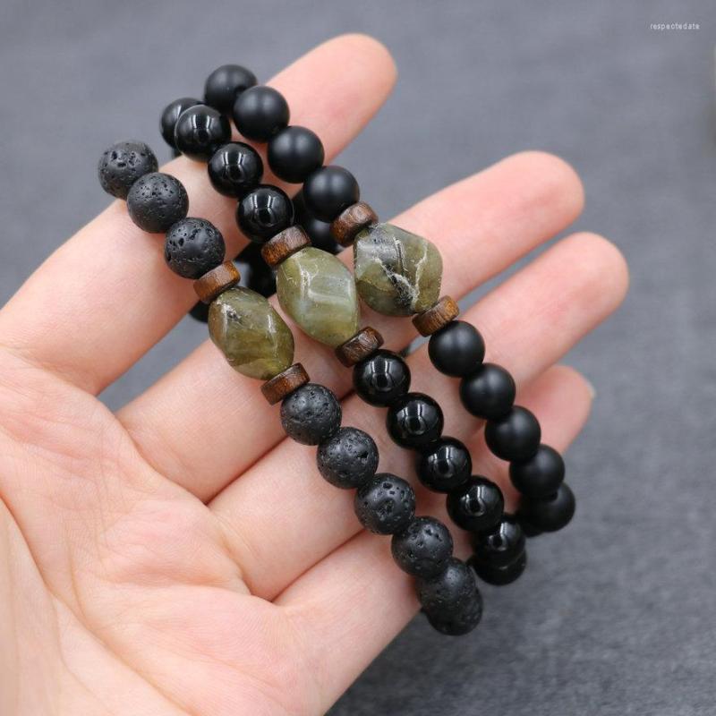 Charm Bracelets Lava Stone Men Wood Bead Bracelet Natural Moonstone Yoga Buddha Women Man Beads Jewelry No Box
Charm Bracelets Lava Stone Men Wood Bead Bracelet Natural Moonstone Yoga Buddha Women Man Beads Jewelry No Box