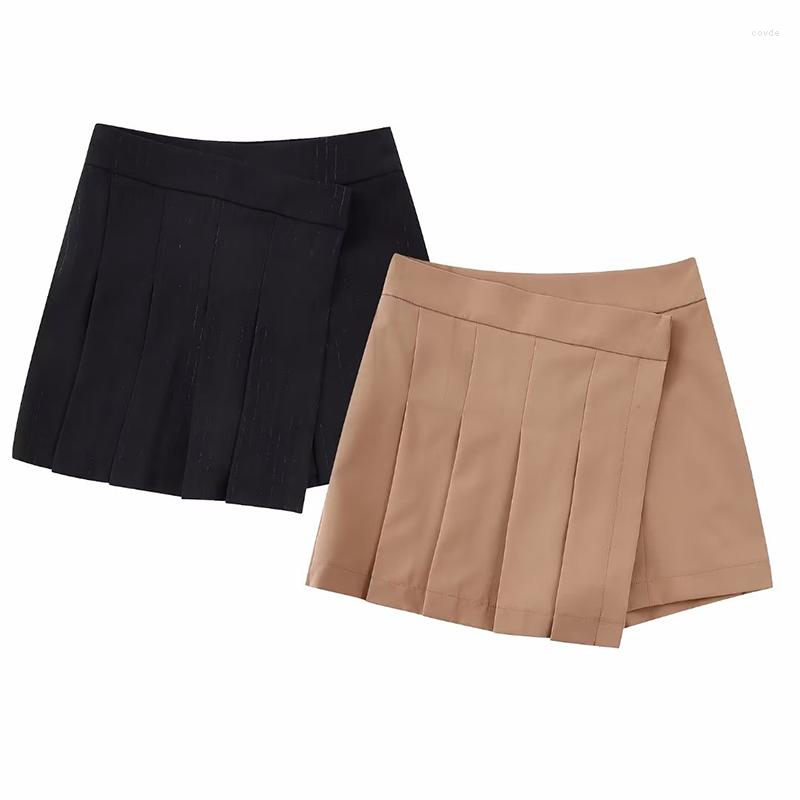 Women's Shorts WXWT 2023 Women Solid Wide Pleated Asymmetric Skirt Zipper High Waist Female Pantalones, Black
Women's Shorts WXWT 2023 Women Solid Wide Pleated Asymmetric Skirt Zipper High Waist Female Pantalones, Black