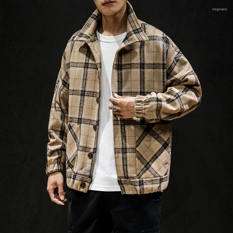 Men's Jackets Autumn Men's Tweed Plaid Jacket Vintage Fashion Loose Plus Size Casual, Black
Men's Jackets Autumn Men's Tweed Plaid Jacket Vintage Fashion Loose Plus Size Casual, Black