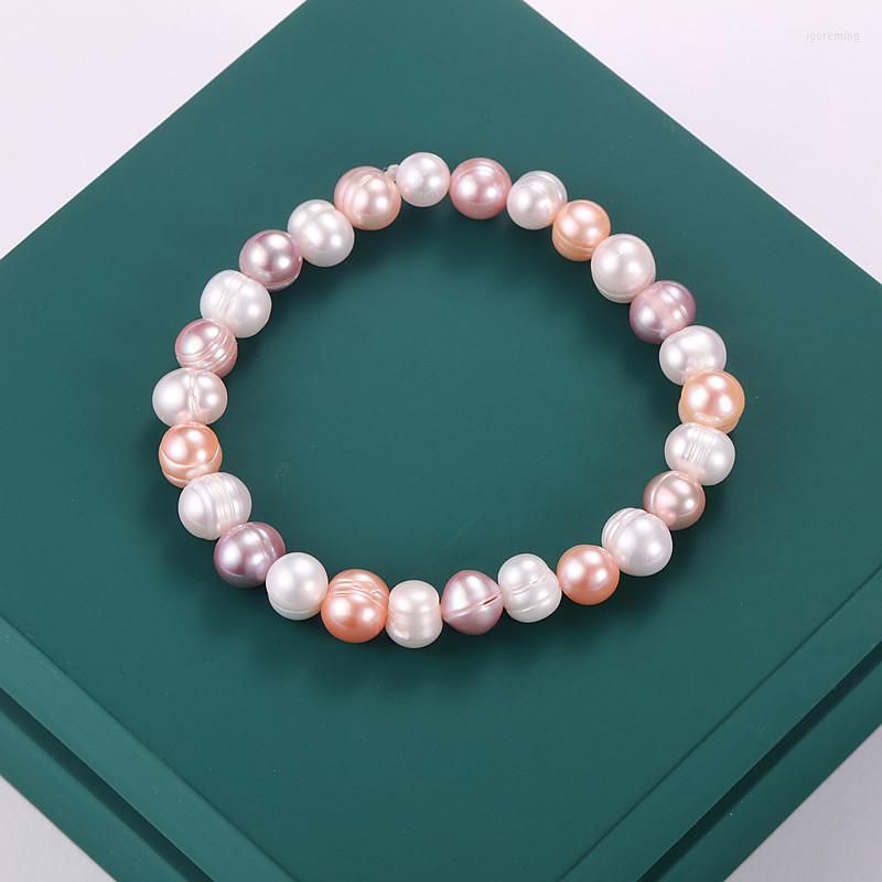 Strand 7mm Near Round Baroque Natural Freshwater Pearl Bracelet Fashion Women's Year Jewelry Gift
Strand 7mm Near Round Baroque Natural Freshwater Pearl Bracelet Fashion Women's Year Jewelry Gift