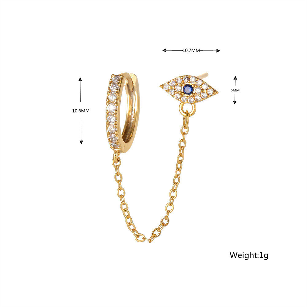 1PC Stainless Steel Ear Cartilage Piercing Hoop Earrings for Women Small Hie Evil Eye Earings Party Punk Jewelry Accessory