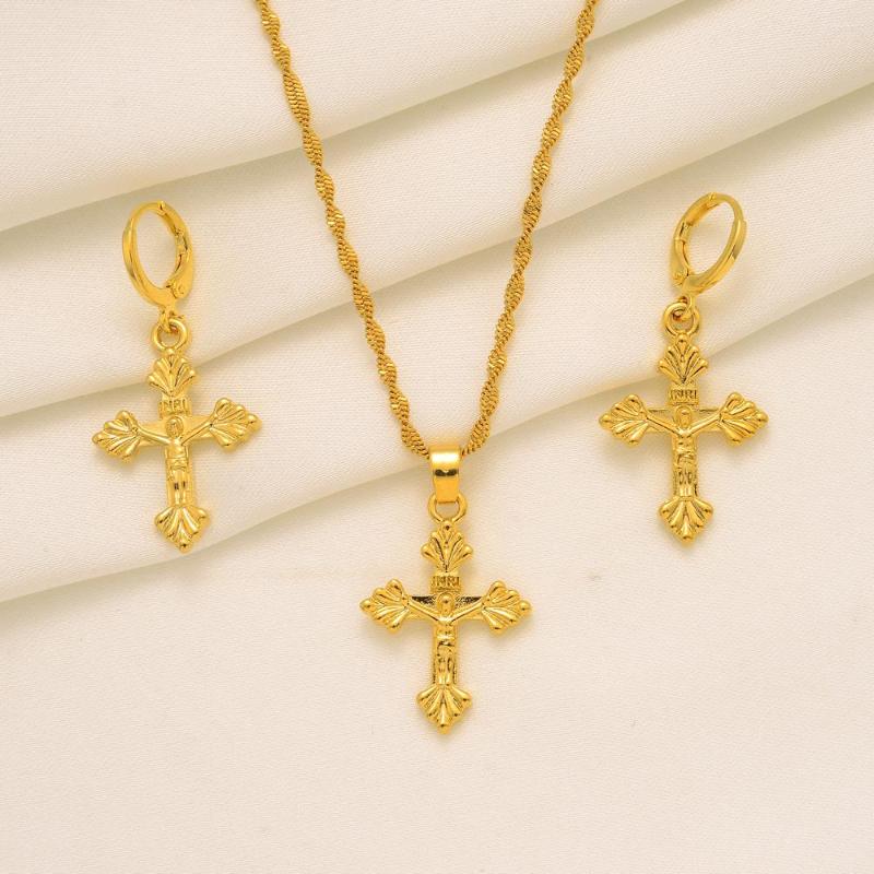 Necklace Earrings Set 24K Gold Planted Fashion Vintage Pendant Color Charm African Arab Jewelry PartyGifts, Picture shown
Necklace Earrings Set 24K Gold Planted Fashion Vintage Pendant Color Charm African Arab Jewelry PartyGifts, Picture shown
