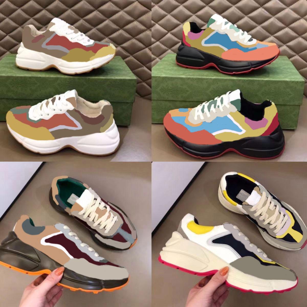 With Box Designer Sneakers GGity Shoes women Rhyton sneaker Designer Men Shoe Luxury Vintage Printing Slide Platform Strawberry Wave Mout yi
With Box Designer Sneakers GGity Shoes women Rhyton sneaker Designer Men Shoe Luxury Vintage Printing Slide Platform Strawberry Wave Mout yi