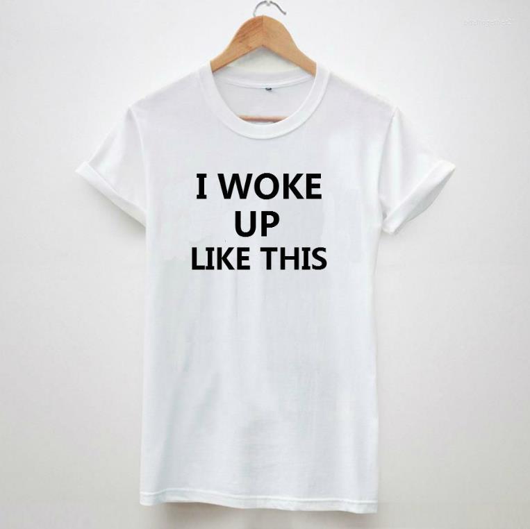 Women's T Shirts Femme Casual Funny Tee I Woke Up Like This T-Shirt Women Summer Letter Print Tshirt Beyonce Short Sleeve Cotton Shirt, White
Women's T Shirts Femme Casual Funny Tee I Woke Up Like This T-Shirt Women Summer Letter Print Tshirt Beyonce Short Sleeve Cotton Shirt, White