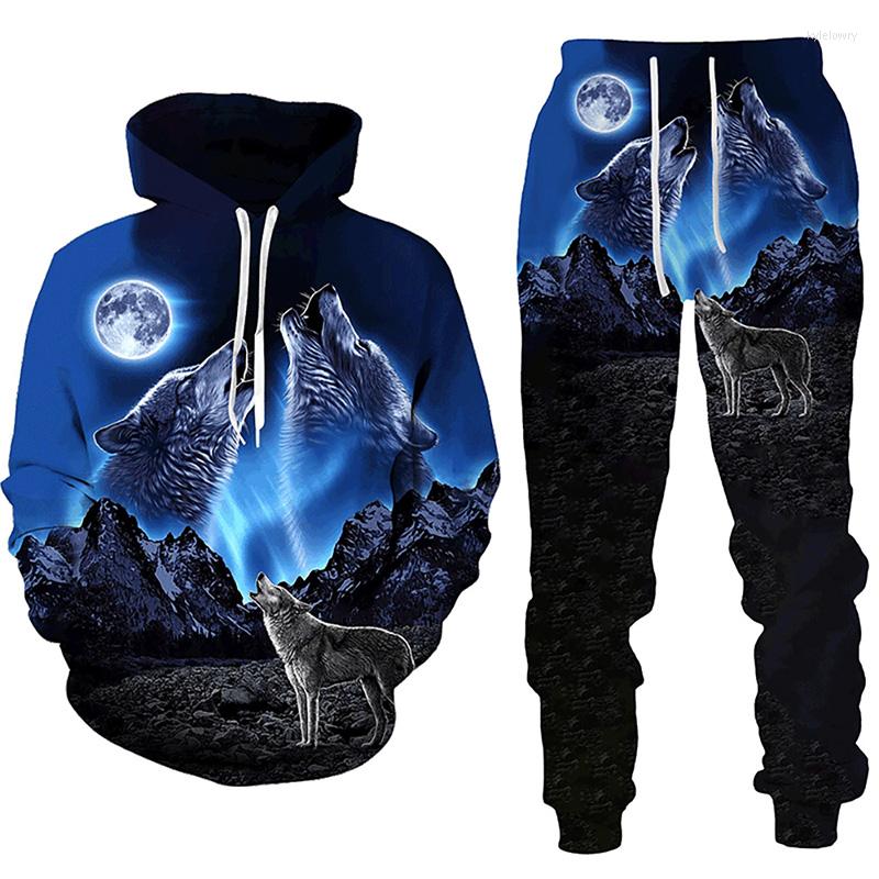 Men's Tracksuits Forest Wolf 3d Print Hooded Sweatshirt Men Casual Tracksuit Set Autumn Winter Fashion Clothes
Men's Tracksuits Forest Wolf 3d Print Hooded Sweatshirt Men Casual Tracksuit Set Autumn Winter Fashion Clothes