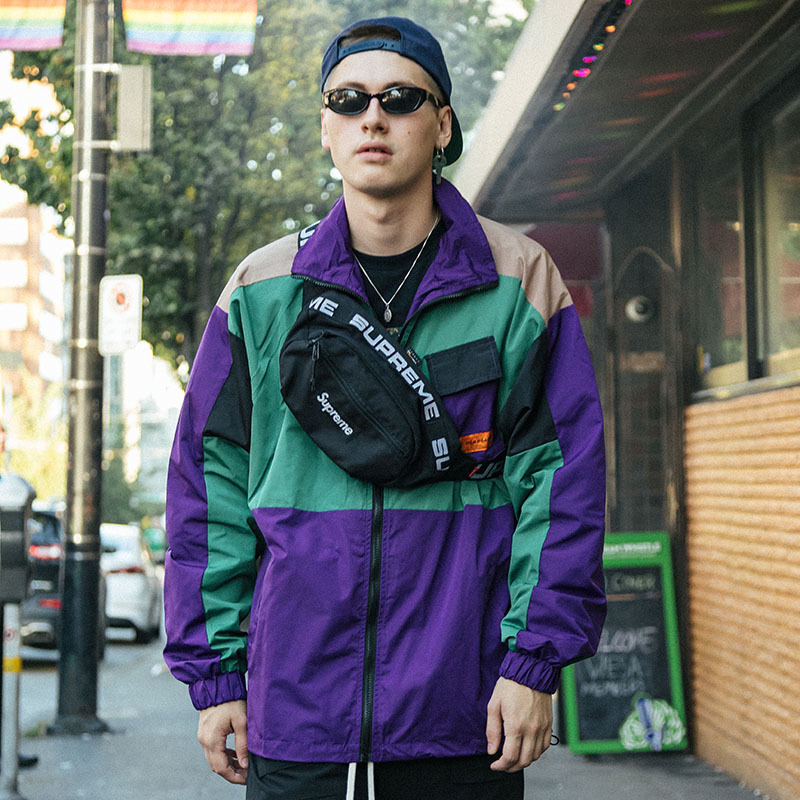 Mens Jackets Men Hip Hop Streetwear Coat Retro Color Block Patchwork Harajuku Windbreaker Oversized Track Pocket Autumn 230214