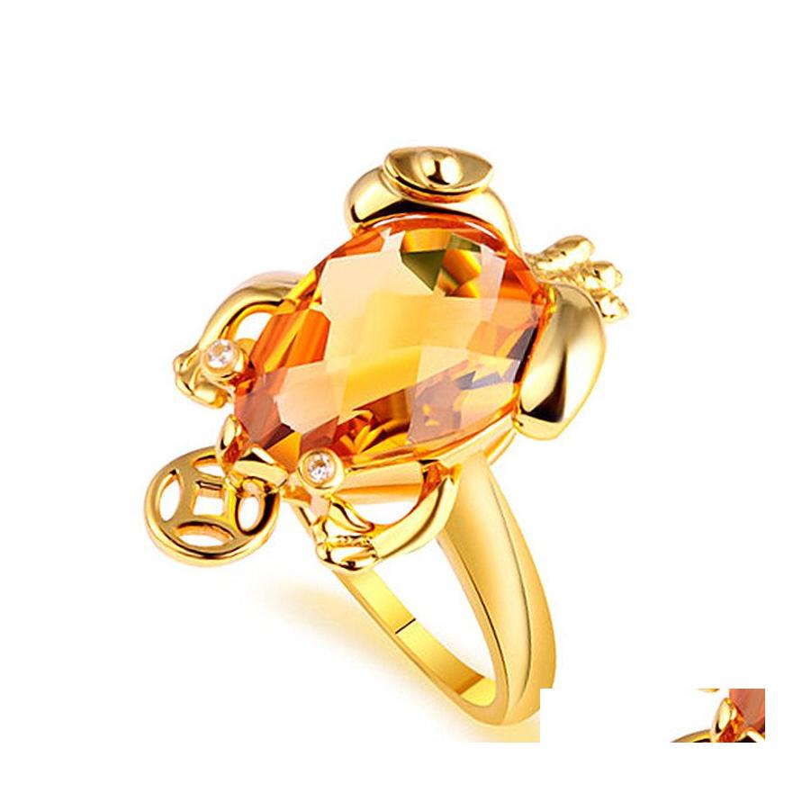 Band Rings Fashion Innovation Mascot Toad 18K Yellow Gold Plated Rose Citrine Golden Ring Diamond Gemstone Open Drop Delivery Jewelry Dhyzd
Band Rings Fashion Innovation Mascot Toad 18K Yellow Gold Plated Rose Citrine Golden Ring Diamond Gemstone Open Drop Delivery Jewelry Dhyzd
