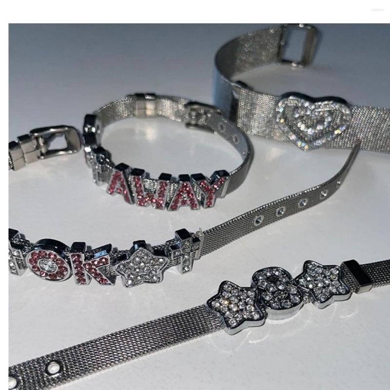 Charm Bracelets Korean Fashion Sweet Cool Y2k Love Heart Star Cross For Women Lady Shiny Rhinestone Letters Bracelet Jewelry Gifts
Charm Bracelets Korean Fashion Sweet Cool Y2k Love Heart Star Cross For Women Lady Shiny Rhinestone Letters Bracelet Jewelry Gifts