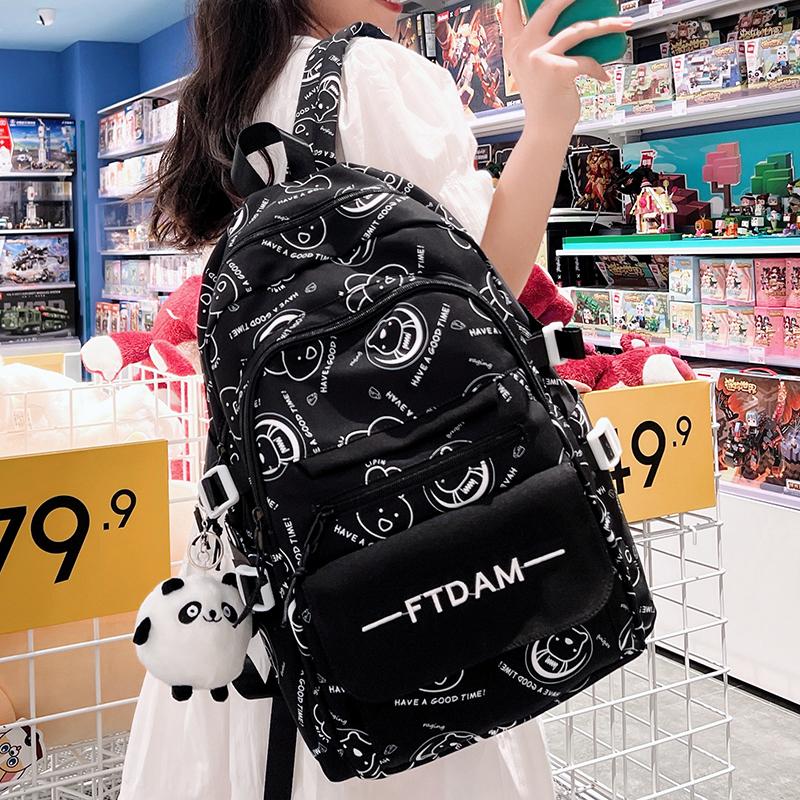 School Bags Cute Graffiti Young Girl Student Schoolbag Big Capacity Women Backpack Simplicity Female Book Bag Fashion Original Boy Backpacks, Black
School Bags Cute Graffiti Young Girl Student Schoolbag Big Capacity Women Backpack Simplicity Female Book Bag Fashion Original Boy Backpacks, Black