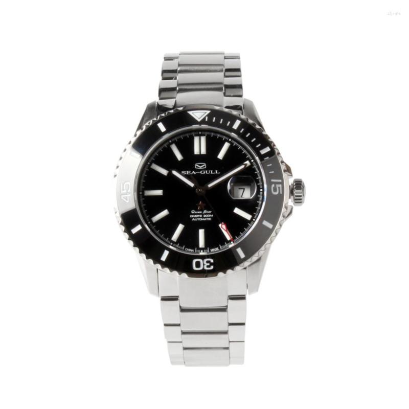 Wristwatches Seagull 416.22.1201 Ocean Star Upgraded Luminescent Ceramic Bezel Automatic 200M WR Men's Diving Diver's Swimming Watch, Black dial
Wristwatches Seagull 416.22.1201 Ocean Star Upgraded Luminescent Ceramic Bezel Automatic 200M WR Men's Diving Diver's Swimming Watch, Black dial