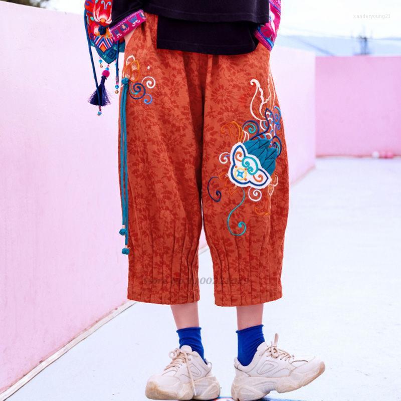 Ethnic Clothing 2023 Women Traditiona Wide Leg Pants Trousers National Flower Embroidery Pantalones Casual Streetwear Calf-length Loose
Ethnic Clothing 2023 Women Traditiona Wide Leg Pants Trousers National Flower Embroidery Pantalones Casual Streetwear Calf-length Loose
