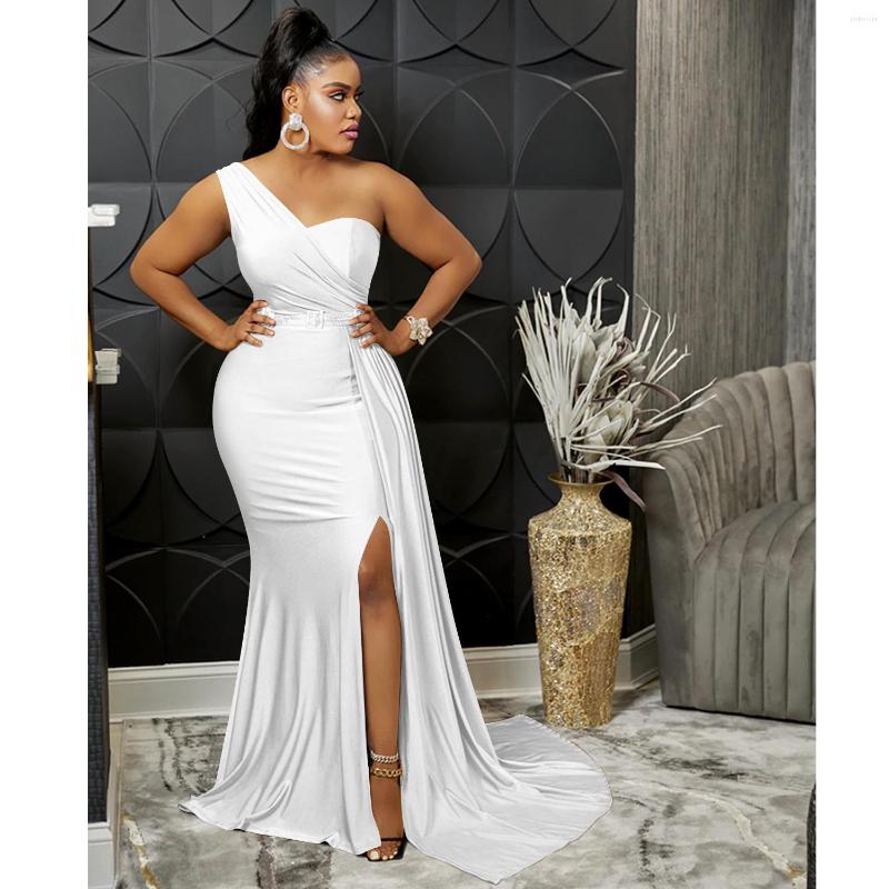 Casual Dresses Women Fashion Maxi Party Dress Sexy Solid One Shoulder Strapless High Split Ribbon Bodycon Long Evening Gown Banquet, Black
Casual Dresses Women Fashion Maxi Party Dress Sexy Solid One Shoulder Strapless High Split Ribbon Bodycon Long Evening Gown Banquet, Black