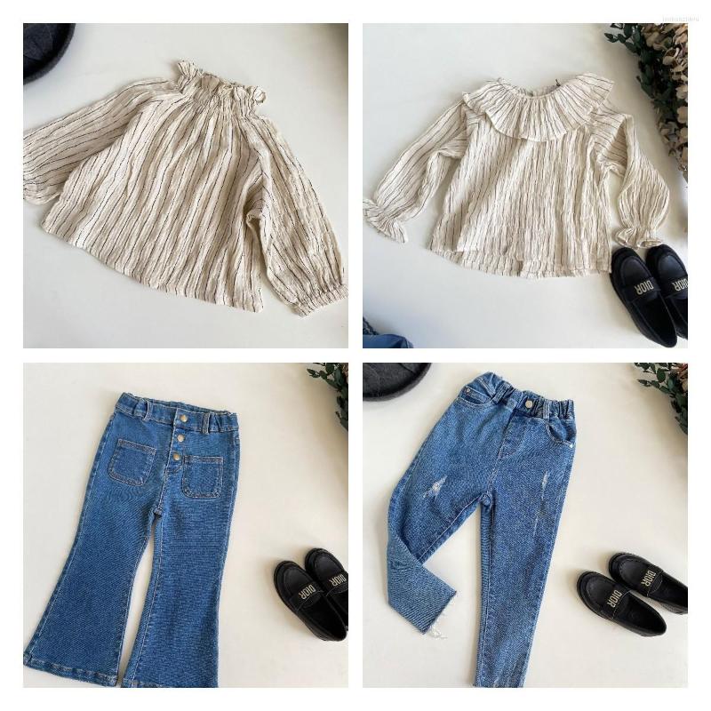 Clothing Sets In Stock2023 Autumn And Winter Soft Cotton Blouse Jeans Suit Japanese Style Girls Closed Shirt Top KID Blue Long Pants
Clothing Sets In Stock2023 Autumn And Winter Soft Cotton Blouse Jeans Suit Japanese Style Girls Closed Shirt Top KID Blue Long Pants