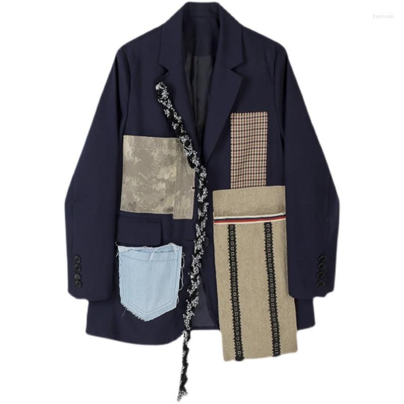 Women' Jackets Women Patchwork Pocket Coat Lapel Long Sleeve Loose Vintage Streetwear Fit Jacket Fashion Tide Spring Autumn 2023, Black
Women' Jackets Women Patchwork Pocket Coat Lapel Long Sleeve Loose Vintage Streetwear Fit Jacket Fashion Tide Spring Autumn 2023, Black