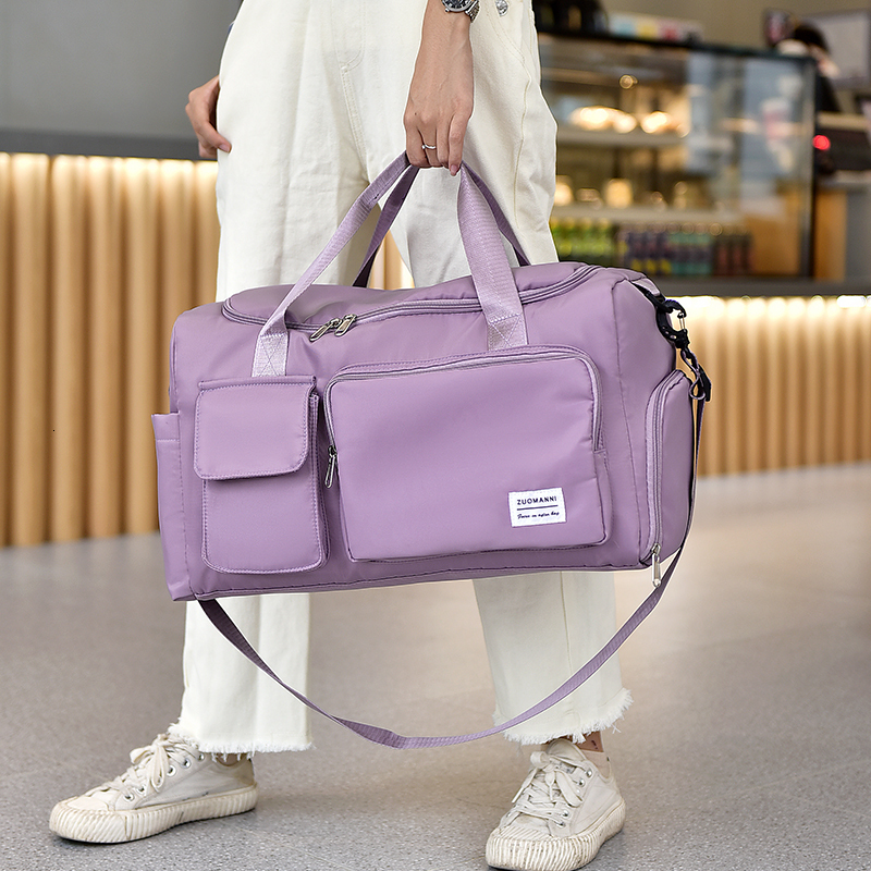 Bag Organizer AOTTLA Travel Bag Luggage Handbag Women's Shoulder Bag Large Capacity Men's Waterproof Nylon Sports Gym Bag Ladies Crossbody B