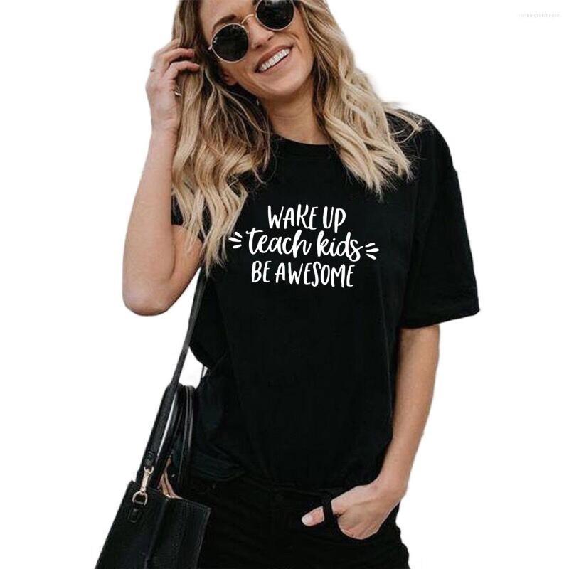 Women's T Shirts Wake Up Teach Kids Be Awesome Shirt Gift For Teacher Cotton Elementary School Middle Tops Tees, Black
Women's T Shirts Wake Up Teach Kids Be Awesome Shirt Gift For Teacher Cotton Elementary School Middle Tops Tees, Black