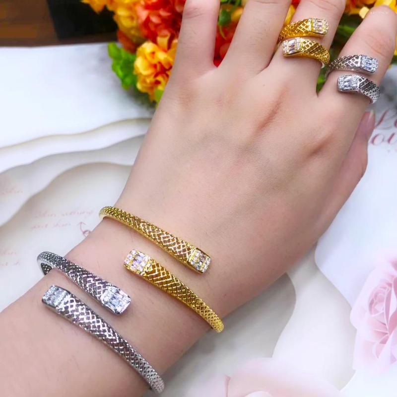 Necklace Earrings Set KellyBola High Quality Exquisite Geometric Open Bracelet Ring Female Full Cubic Zircon Jewelry Party Daily Anniversary, Picture shown
Necklace Earrings Set KellyBola High Quality Exquisite Geometric Open Bracelet Ring Female Full Cubic Zircon Jewelry Party Daily Anniversary, Picture shown