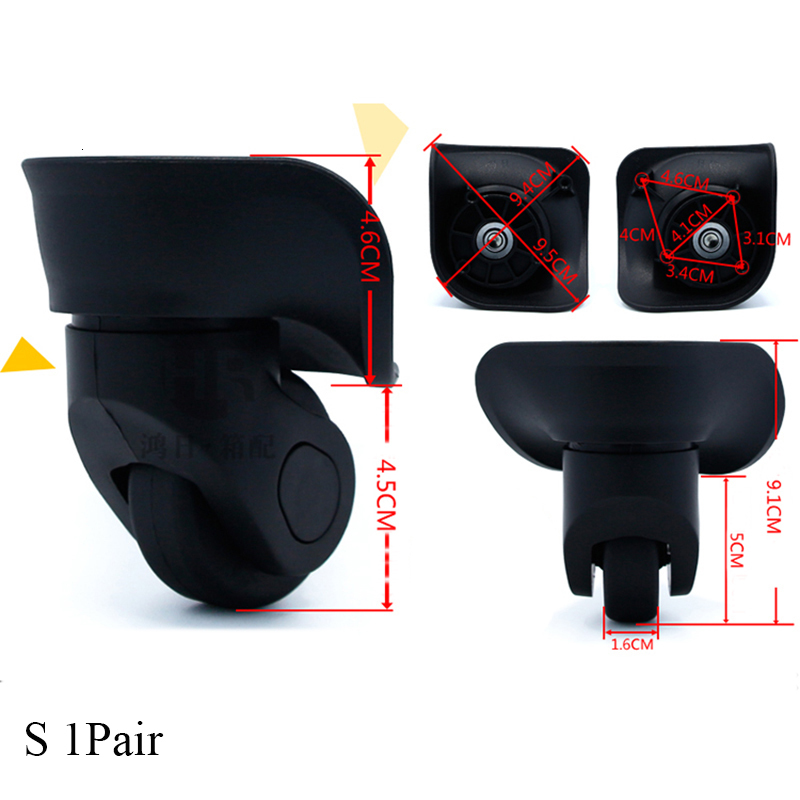 Bag Luggage Making Materials Replacement Luggage Wheels for Suitcases Repair Hand Spinner Caster Replacement Rubber Wheels Trolley Parts For Customs B