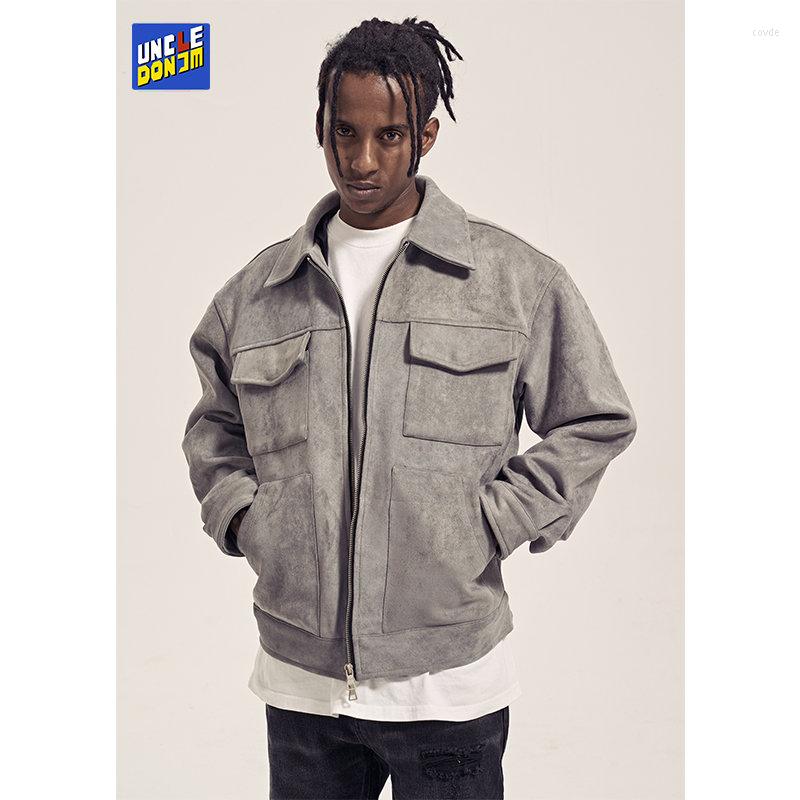 Men's Jackets Large Pocket Suede Cargo Jacket Casual Cropped For Men Streetwear Coats Luxury Winter Y2k, Black
Men's Jackets Large Pocket Suede Cargo Jacket Casual Cropped For Men Streetwear Coats Luxury Winter Y2k, Black