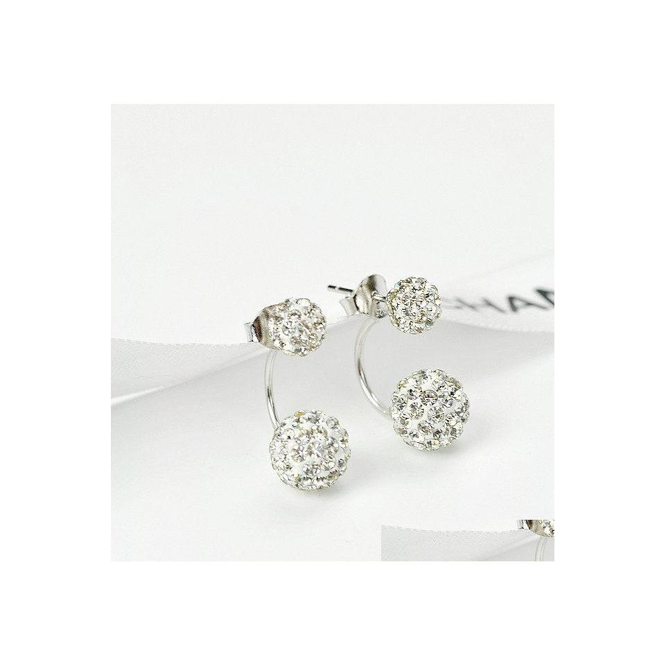 Stud Crystal Ball Earrings Double Sided For Women Wedding Jewelry Gift Wholesale Luxury Drop Delivery Dhio9
Stud Crystal Ball Earrings Double Sided For Women Wedding Jewelry Gift Wholesale Luxury Drop Delivery Dhio9