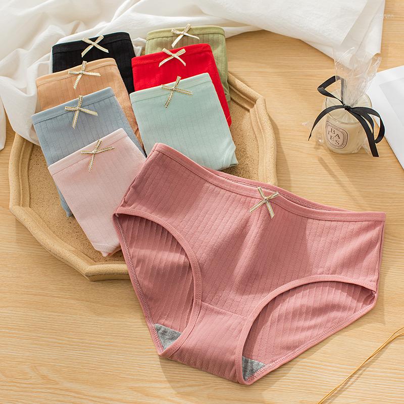 Women's Panties Pure Cotton Women Intimate Bowknot Striped Underpants Mid-waist Briefs Comfort Janpanese Style Lingerie For Female, Red
Women's Panties Pure Cotton Women Intimate Bowknot Striped Underpants Mid-waist Briefs Comfort Janpanese Style Lingerie For Female, Red