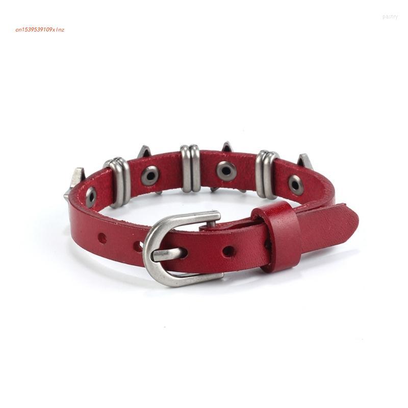 Charm Bracelets Punk Rock Wrap Star Leather Bracelet Vintage Spiker Rivet Gothic Wide Cuff For Women Jewelry Ornament
Charm Bracelets Punk Rock Wrap Star Leather Bracelet Vintage Spiker Rivet Gothic Wide Cuff For Women Jewelry Ornament