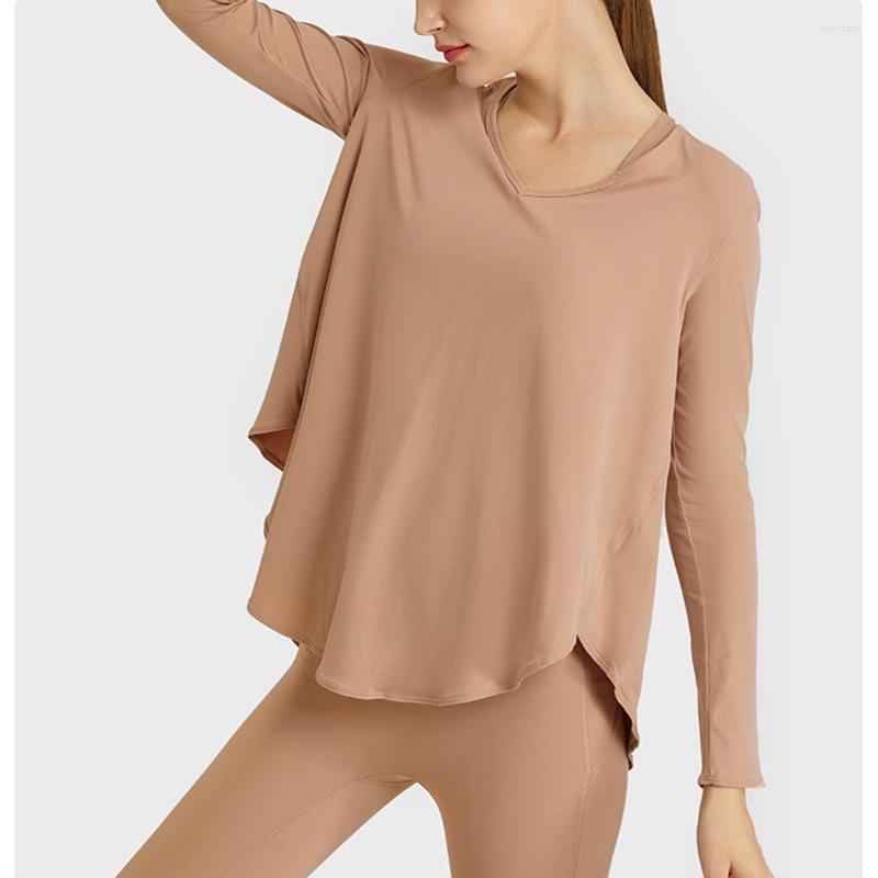 Active Shirts Yoga Women Tops 2023 Irregular Fast Drying Long Sleeves V Neck Solid Loose Light Female Sports Top Blouse Shirt, Brown
Active Shirts Yoga Women Tops 2023 Irregular Fast Drying Long Sleeves V Neck Solid Loose Light Female Sports Top Blouse Shirt, Brown