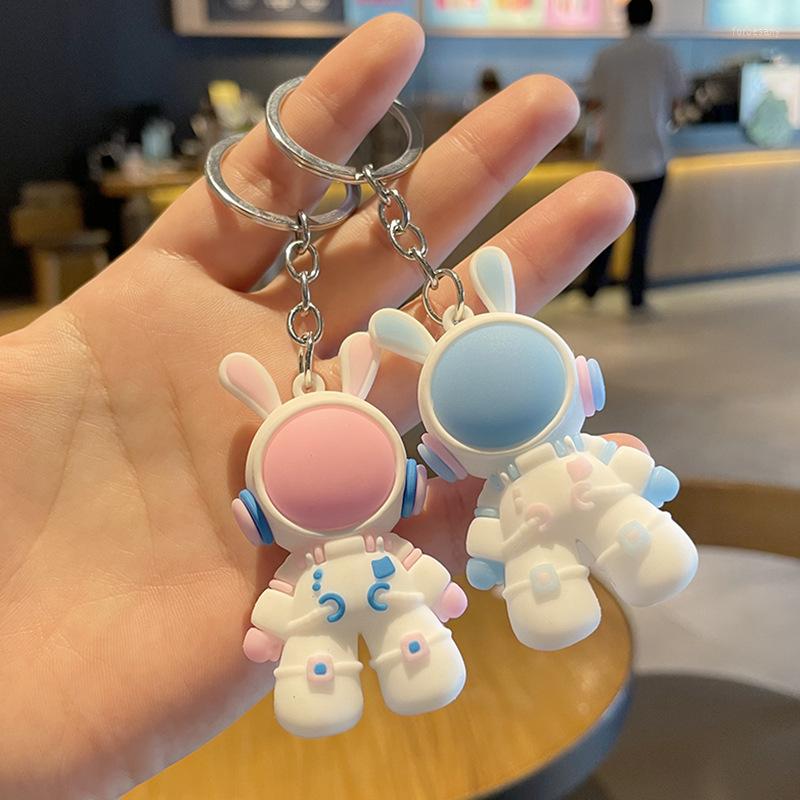 Keychains Cute Astronaut Key Chain Resin Soft Rubber Animal Pink Blue Pendant Space Backpack Keyring Kid Accessories Gift
Keychains Cute Astronaut Key Chain Resin Soft Rubber Animal Pink Blue Pendant Space Backpack Keyring Kid Accessories Gift