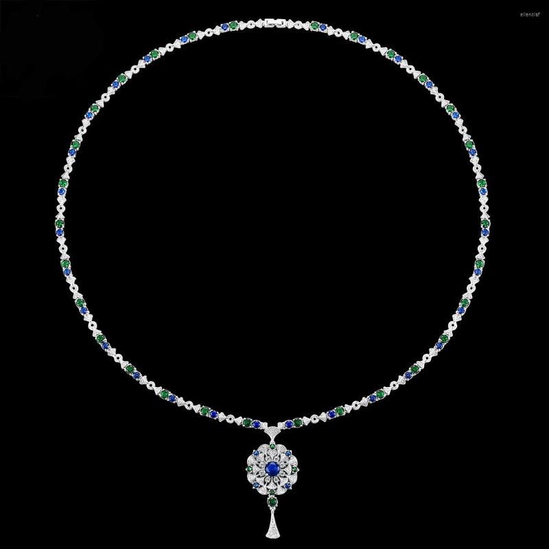 Pendant Necklaces COCOM Luxury Long Chain Flower Necklace For Women Wedding Party Accessories Colar Feminino Christmas Gift
Pendant Necklaces COCOM Luxury Long Chain Flower Necklace For Women Wedding Party Accessories Colar Feminino Christmas Gift