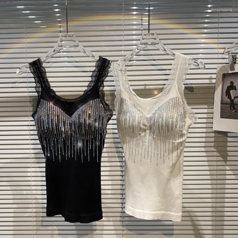 Women's Tanks BORVEMAYS Camis Women Sexy Temperament V Neck Sleeveless Solid Color Tassel Diamonds Lace Tank Tops 2023 Spring Summer Fashion, Black
Women's Tanks BORVEMAYS Camis Women Sexy Temperament V Neck Sleeveless Solid Color Tassel Diamonds Lace Tank Tops 2023 Spring Summer Fashion, Black