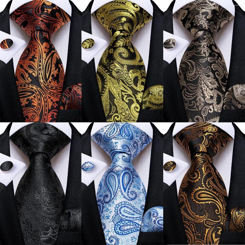 Bow Ties Paisley Gold Brown Black Silk For Men Luxury Wedding Accessories Neck Tie Set Pocket Square Gift Drop
Bow Ties Paisley Gold Brown Black Silk For Men Luxury Wedding Accessories Neck Tie Set Pocket Square Gift Drop