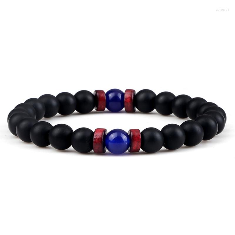 Strand Natural Black Matte Stone Bracelet For Men Tibetan Buddha Moonstone Wooden Beads Bracelets Fashion Women Charm Yoga Jewelry Gift
Strand Natural Black Matte Stone Bracelet For Men Tibetan Buddha Moonstone Wooden Beads Bracelets Fashion Women Charm Yoga Jewelry Gift