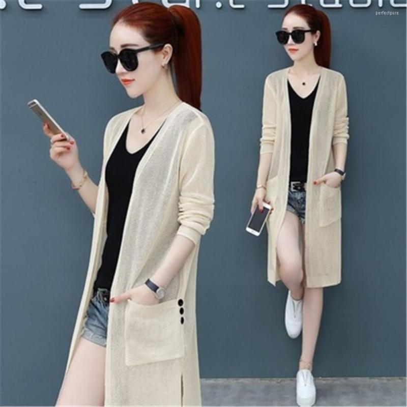 Women' Knits Women 2023 Summer Fashion Long Knitted Casual Thin Cardigan Sweater Tops Female Air Conditioning Cape Sun Protection Shirt, White
Women' Knits Women 2023 Summer Fashion Long Knitted Casual Thin Cardigan Sweater Tops Female Air Conditioning Cape Sun Protection Shirt, White