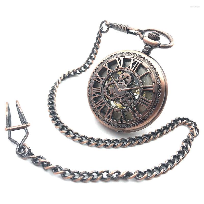 Pocket Watches CAIFU Brand Antique Style Steampunk Deer Copper Tone Case Roman Number Dial Mechanical Movement Hand Wind Watch W/Chain, Picture shown
Pocket Watches CAIFU Brand Antique Style Steampunk Deer Copper Tone Case Roman Number Dial Mechanical Movement Hand Wind Watch W/Chain, Picture shown