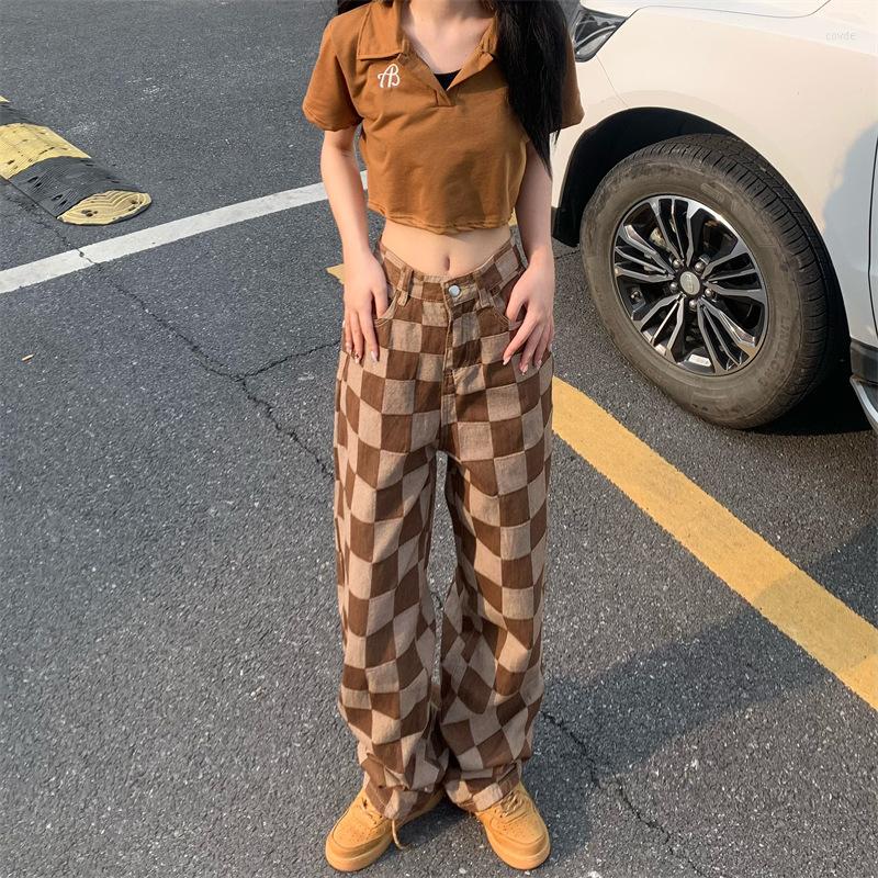 Women' Jeans Baggy Y2k Vintage Plaid Colour Matching Cargo Pants Straight Women' High Waisted Full Length Casual Trousers, Khaki
Women' Jeans Baggy Y2k Vintage Plaid Colour Matching Cargo Pants Straight Women' High Waisted Full Length Casual Trousers, Khaki