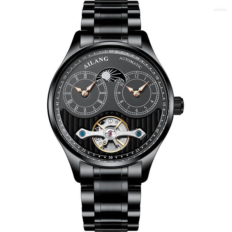 Wristwatches AILANG Men's Watch Mechanical Fully Automatic Hollow Waterproof Large Dial Dual Time Zone Tide Male Genuine 2023, 6-black-black
Wristwatches AILANG Men's Watch Mechanical Fully Automatic Hollow Waterproof Large Dial Dual Time Zone Tide Male Genuine 2023, 6-black-black