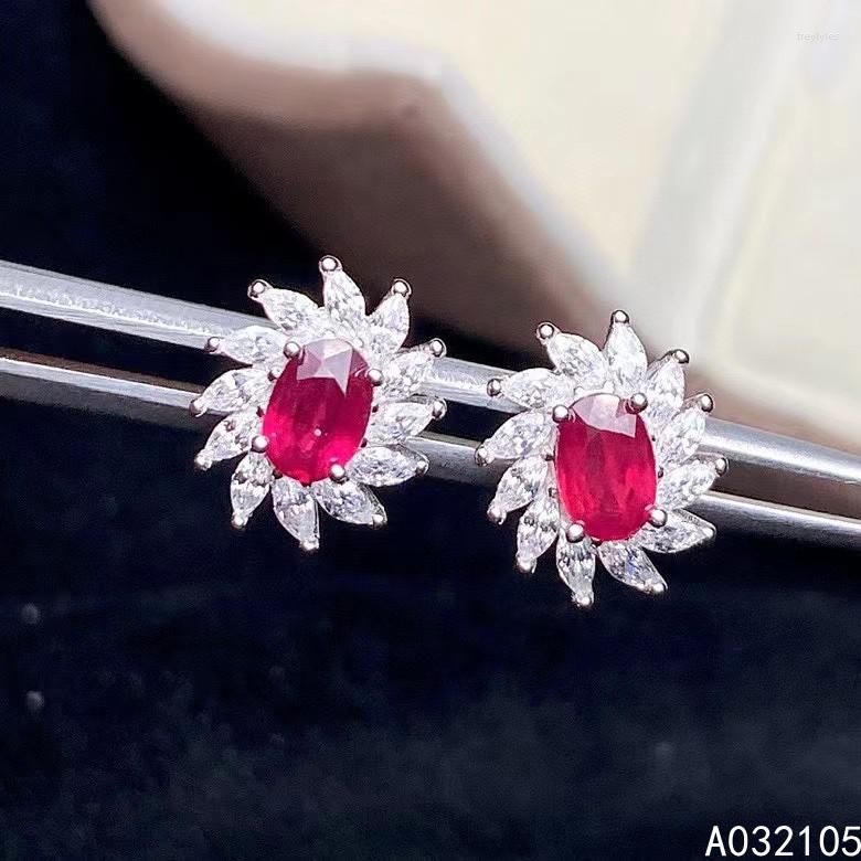 Stud Earrings KJJEAXCMY Fine Jewelry 925 Sterling Silver Inlaid Natural Ruby Women Elegant Classic Flower Gem Ear Studs Support Detec
Stud Earrings KJJEAXCMY Fine Jewelry 925 Sterling Silver Inlaid Natural Ruby Women Elegant Classic Flower Gem Ear Studs Support Detec