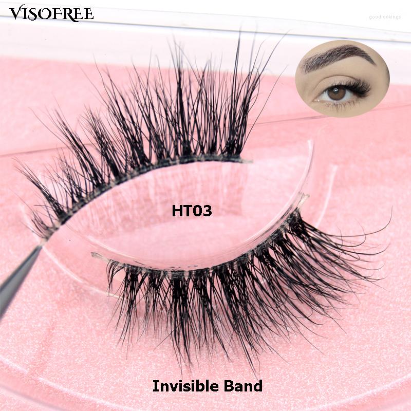 False Eyelashes Visofree Half Mink Lashes 3D Natural Longer Make Up Tool Extension Wispy Eyelash Clear Band HT03
False Eyelashes Visofree Half Mink Lashes 3D Natural Longer Make Up Tool Extension Wispy Eyelash Clear Band HT03