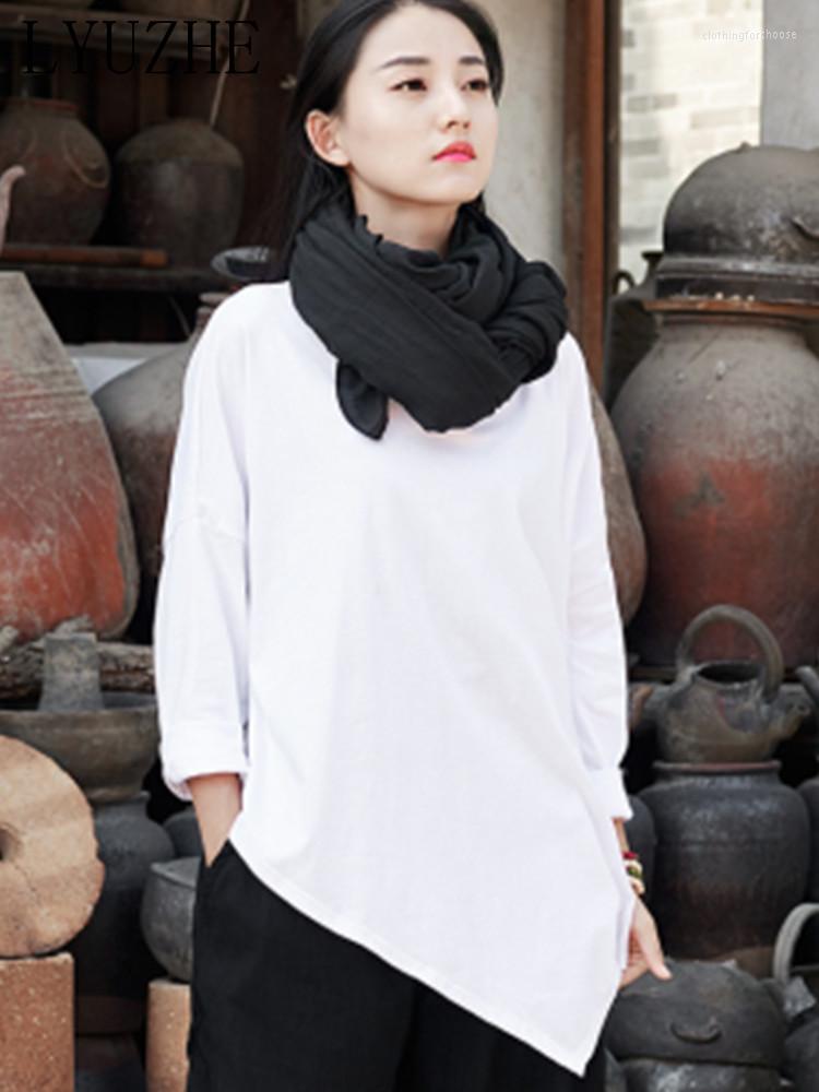 Women's T Shirts LYUZHE 2023 Spring Summer Vintage Round Neck Cotton Linen Women Topwear Trend Solid Literature Long Sleeve Irregular Top, Black
Women's T Shirts LYUZHE 2023 Spring Summer Vintage Round Neck Cotton Linen Women Topwear Trend Solid Literature Long Sleeve Irregular Top, Black