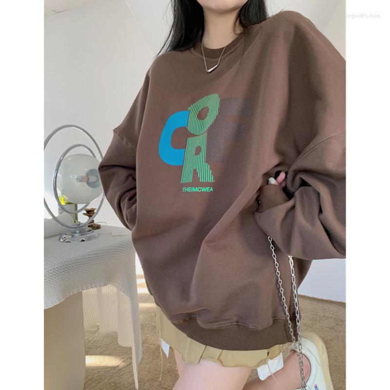 Women's Hoodies Women Brown Sweatshirt Letter Print Crew Neck Korean Fashion Hip Hop Vintage Leisure Thicken Winter Long Sleeves Pullover, White
Women's Hoodies Women Brown Sweatshirt Letter Print Crew Neck Korean Fashion Hip Hop Vintage Leisure Thicken Winter Long Sleeves Pullover, White