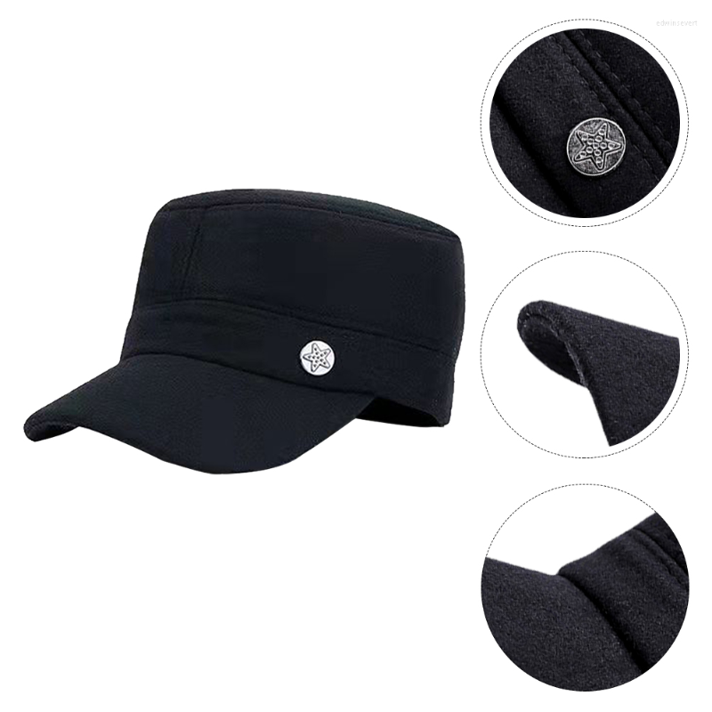 Berets Cotton Cap Winter Anti-freezing Hat Elderly Use Warm Keeping Thicker Warmer Old Man, Black
Berets Cotton Cap Winter Anti-freezing Hat Elderly Use Warm Keeping Thicker Warmer Old Man, Black
