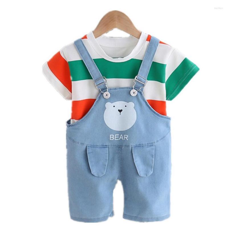 Clothing Sets Baby Summer Boys Clothes Infant Cotton And Girls Stripe Tops T-shirt Suspender Outfits Kids Set, Yellow
Clothing Sets Baby Summer Boys Clothes Infant Cotton And Girls Stripe Tops T-shirt Suspender Outfits Kids Set, Yellow