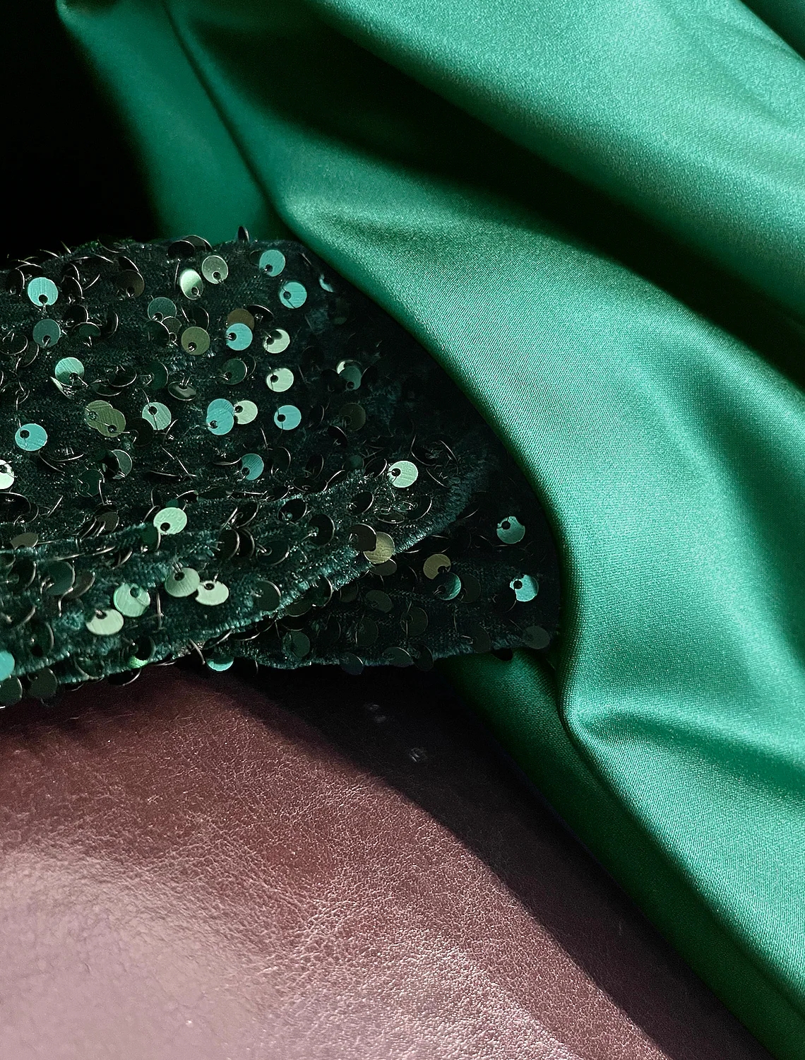 Dark Green Evening Party Dress Long Sleeve V Neck Satin Sequin Women Prom Formal Gown A-line Robe de Soiree 2023 Vestidos De Feast