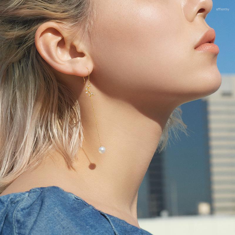 Dangle Earrings 925 Sterling Silver Moon Natural Freshwater Pearl Tassel Earring Chain Falling Stars For Women Jewelry
Dangle Earrings 925 Sterling Silver Moon Natural Freshwater Pearl Tassel Earring Chain Falling Stars For Women Jewelry