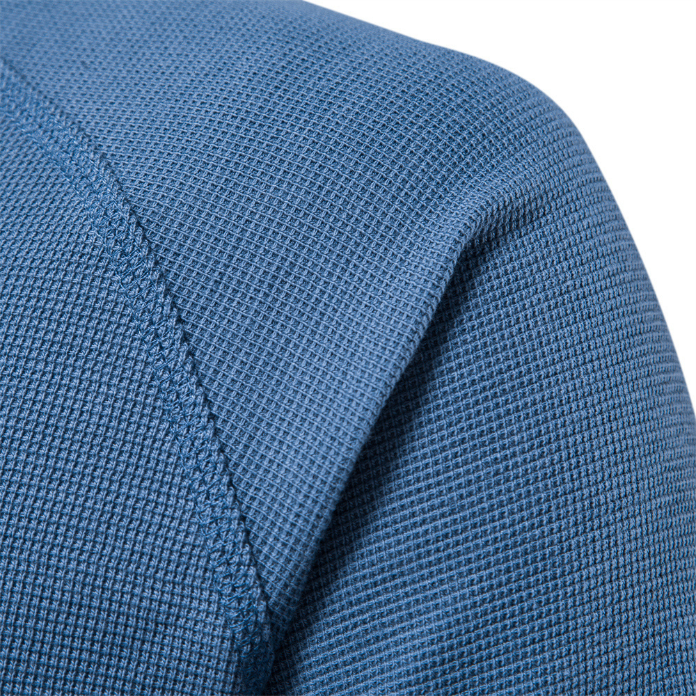 Mens TShirts AIOPESON Waffle Henley TShirt Long Sleeve Basic Breathable Tops Tee Shirts Autumn Solid Color T Shirt For 230214