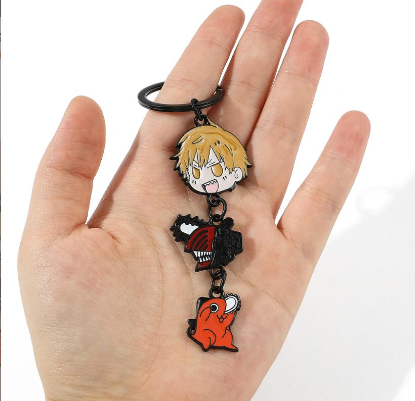 The new electric saw man Jewelry pendant pochita key chain animation around chainsaw man