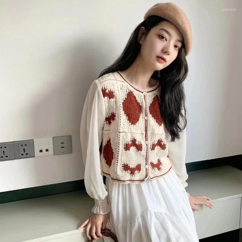 Women's T Shirts H9ED Women Cardigan Tops Korean Style Hollow Out Knitted Shirt Sexy V- Neck Crop Long Puff Sleeve Retro Crochet Blouse, Black
Women's T Shirts H9ED Women Cardigan Tops Korean Style Hollow Out Knitted Shirt Sexy V- Neck Crop Long Puff Sleeve Retro Crochet Blouse, Black